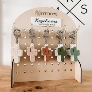 Acrylic Handmade Keychain/Name Tag Cactus