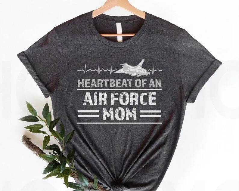 Adı: Heartbeat of an Air Force Mom Shirt Tribute to Mothers