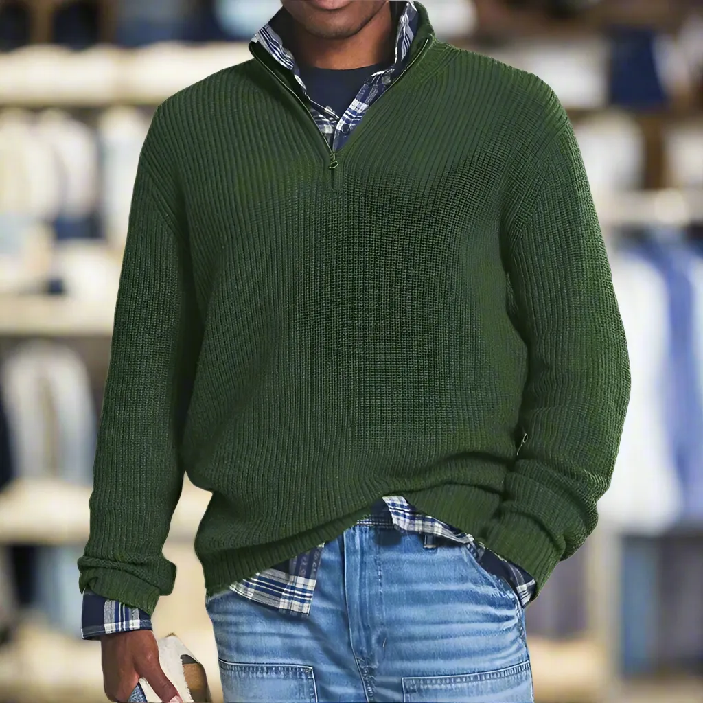 Andres™ | Cozy Zip-Up Sweater