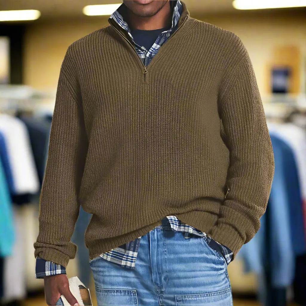 Andres™ | Cozy Zip-Up Sweater