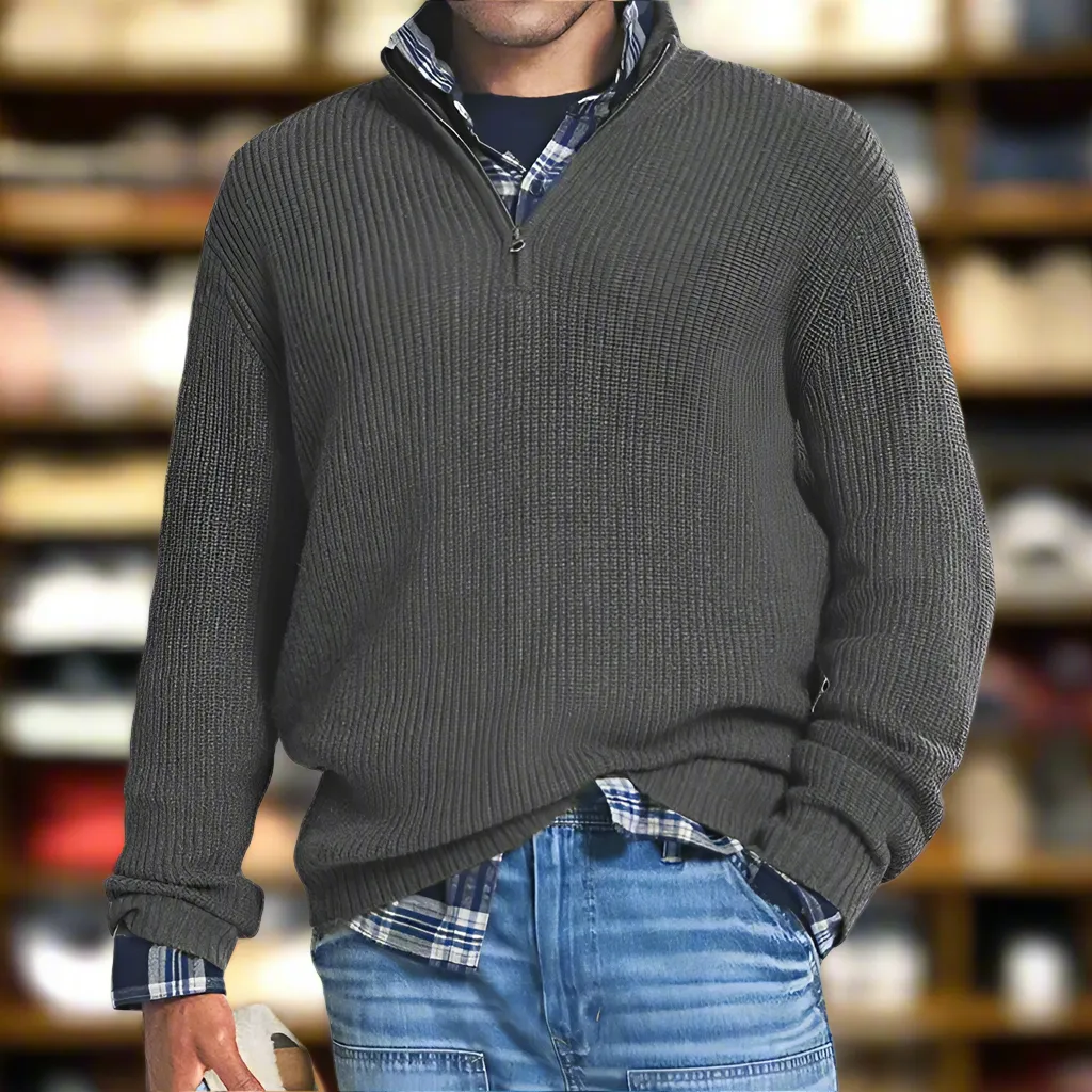 Andres™ | Cozy Zip-Up Sweater