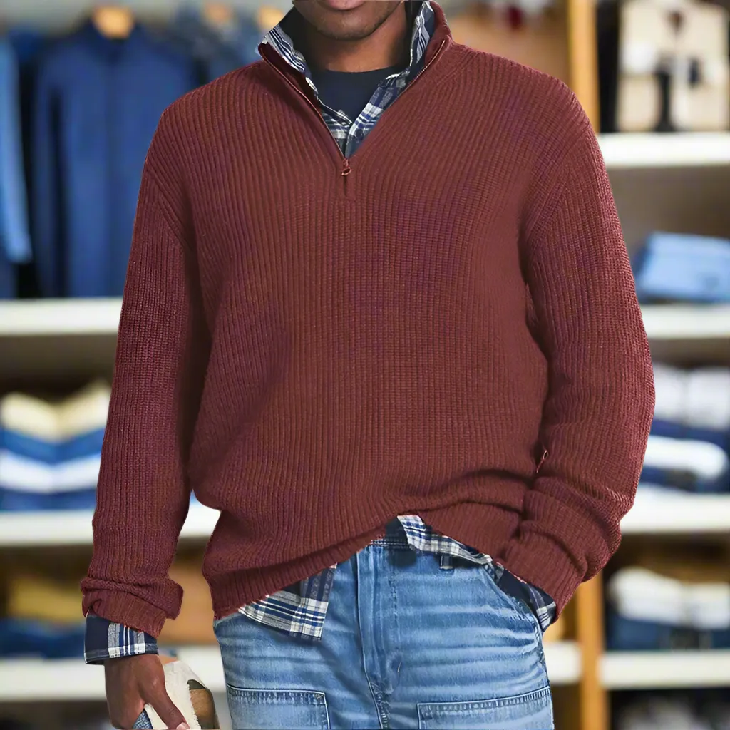 Andres™ | Cozy Zip-Up Sweater