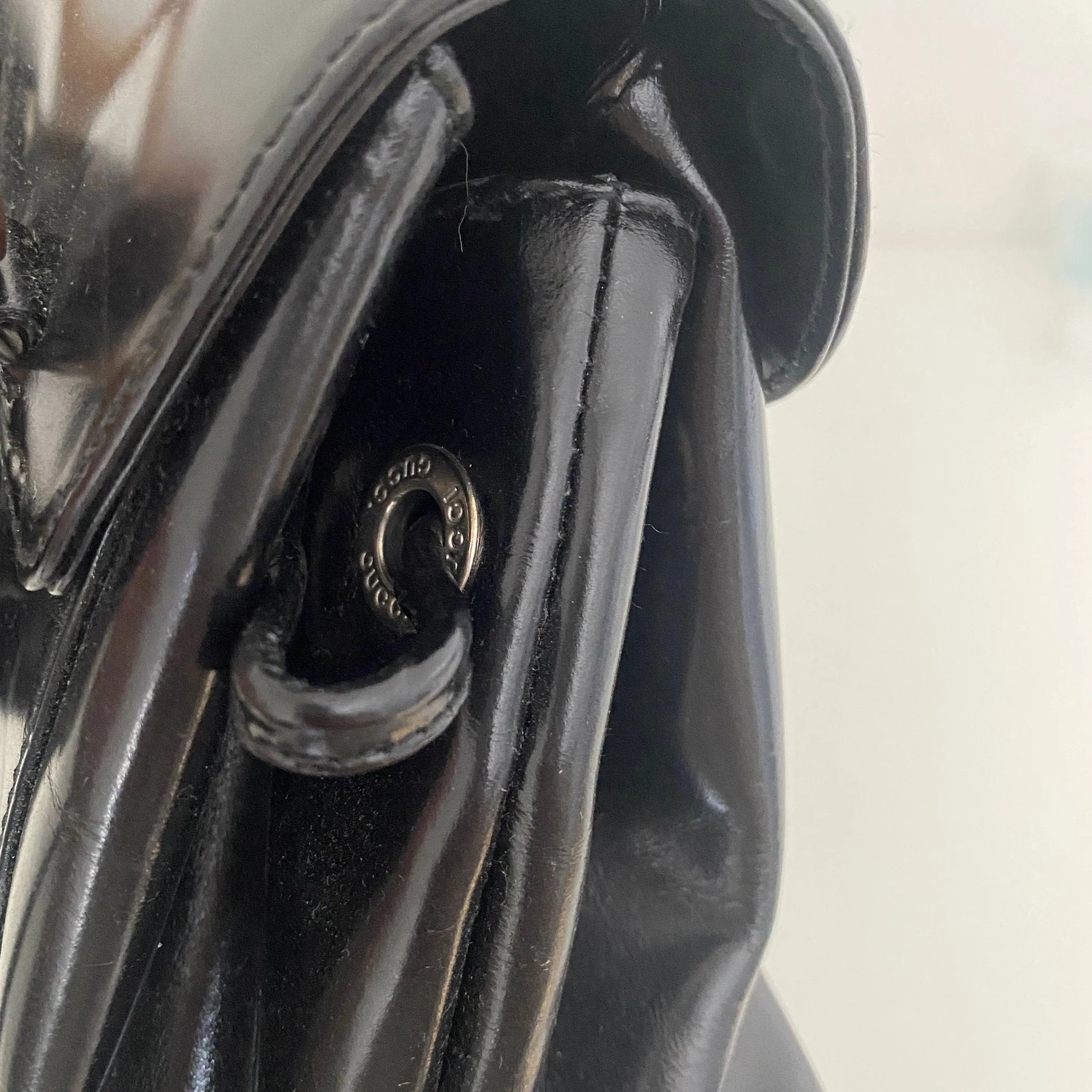 Bamboo Patent Leather Backpack