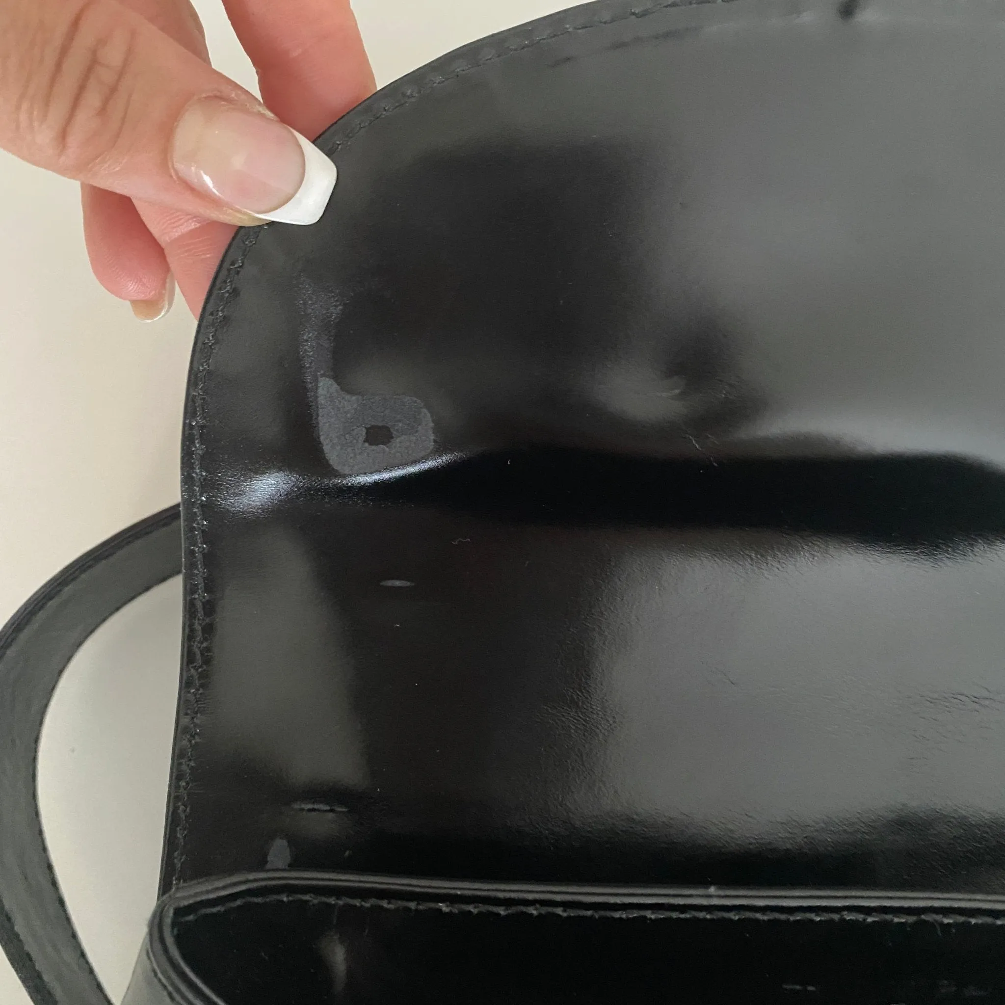 Bamboo Patent Leather Backpack