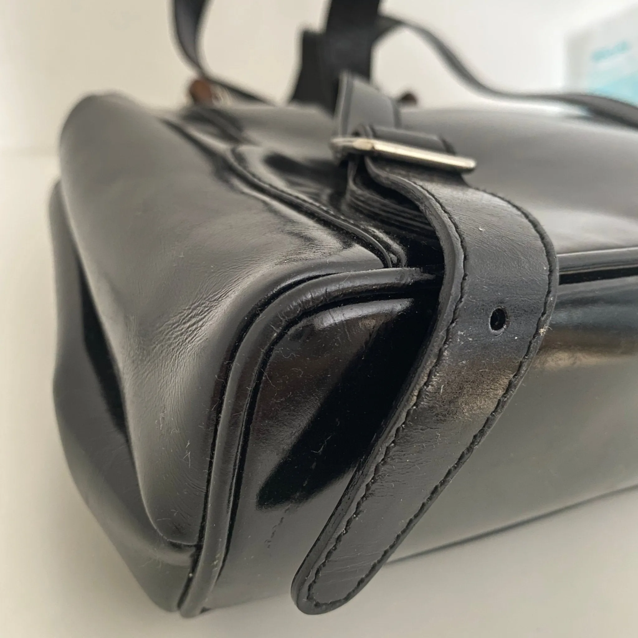 Bamboo Patent Leather Backpack