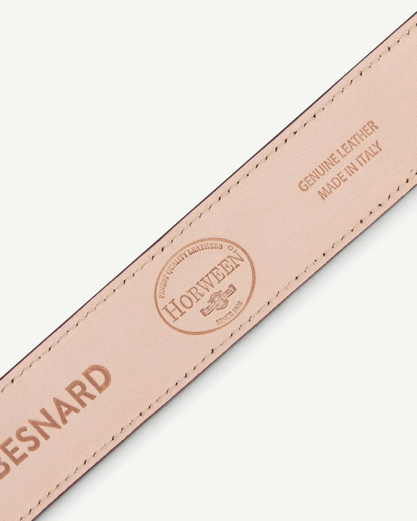 Burgundy Leather Dress Belt