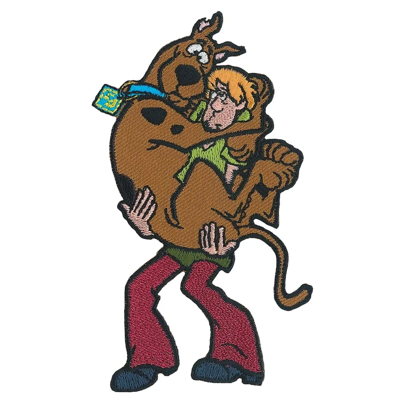 C&D Visionary Doo Shaggy Holding Scooby Patch, Brown, Red