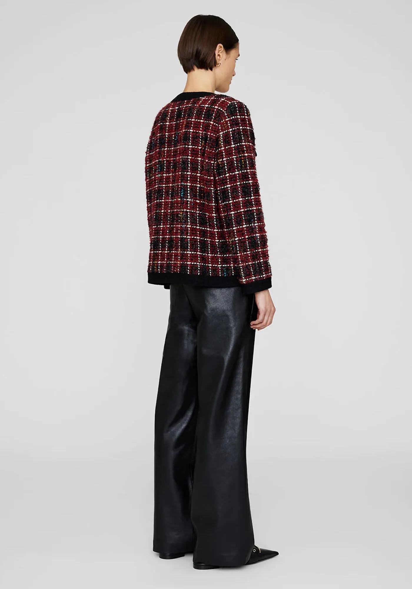 CARMEN PANT IN BLACK RECYCLED LEATHER