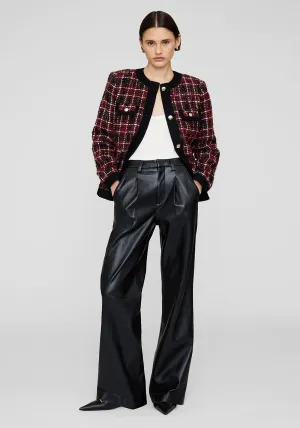 CARMEN PANT IN BLACK RECYCLED LEATHER