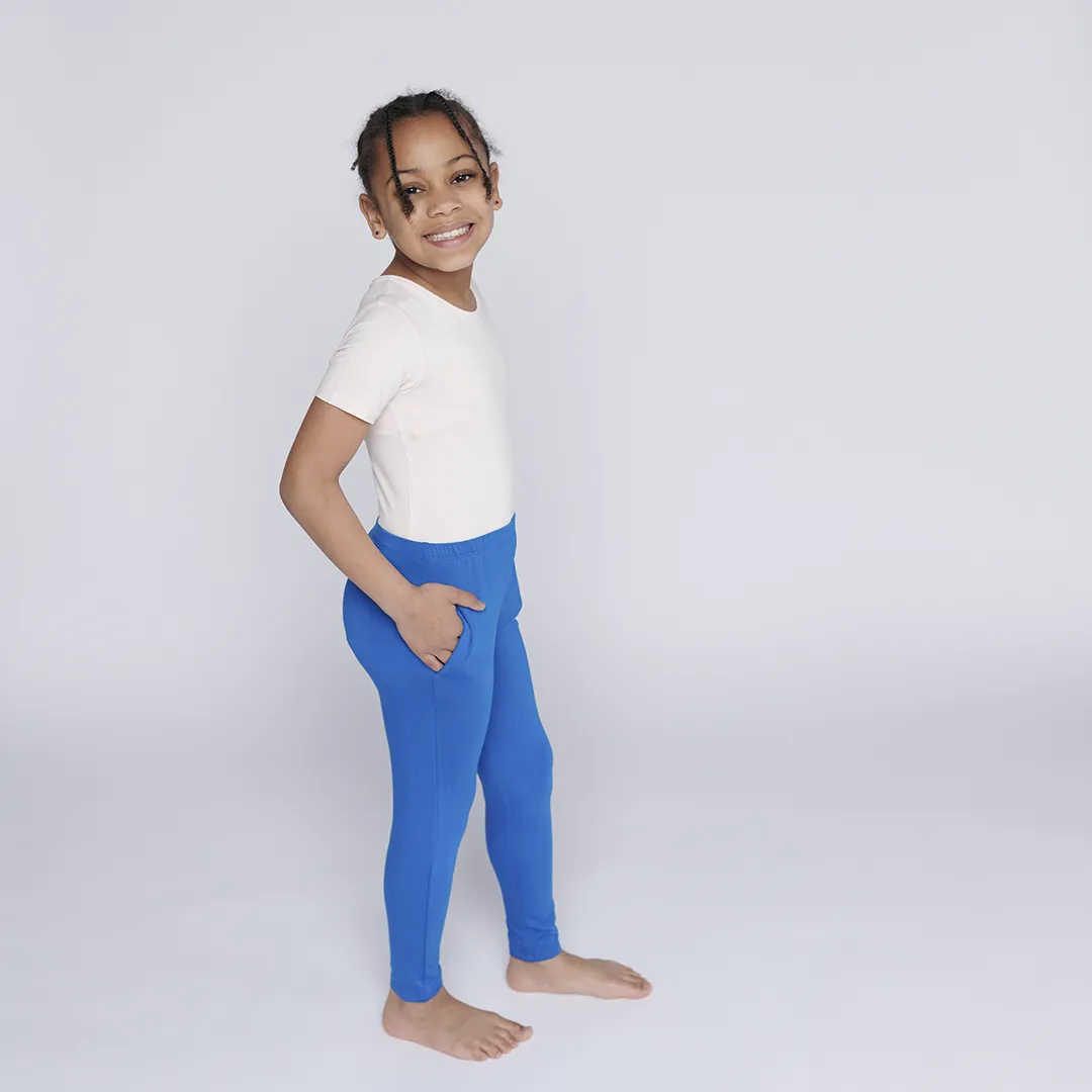 Classic Blue Little Bamboo Leggings