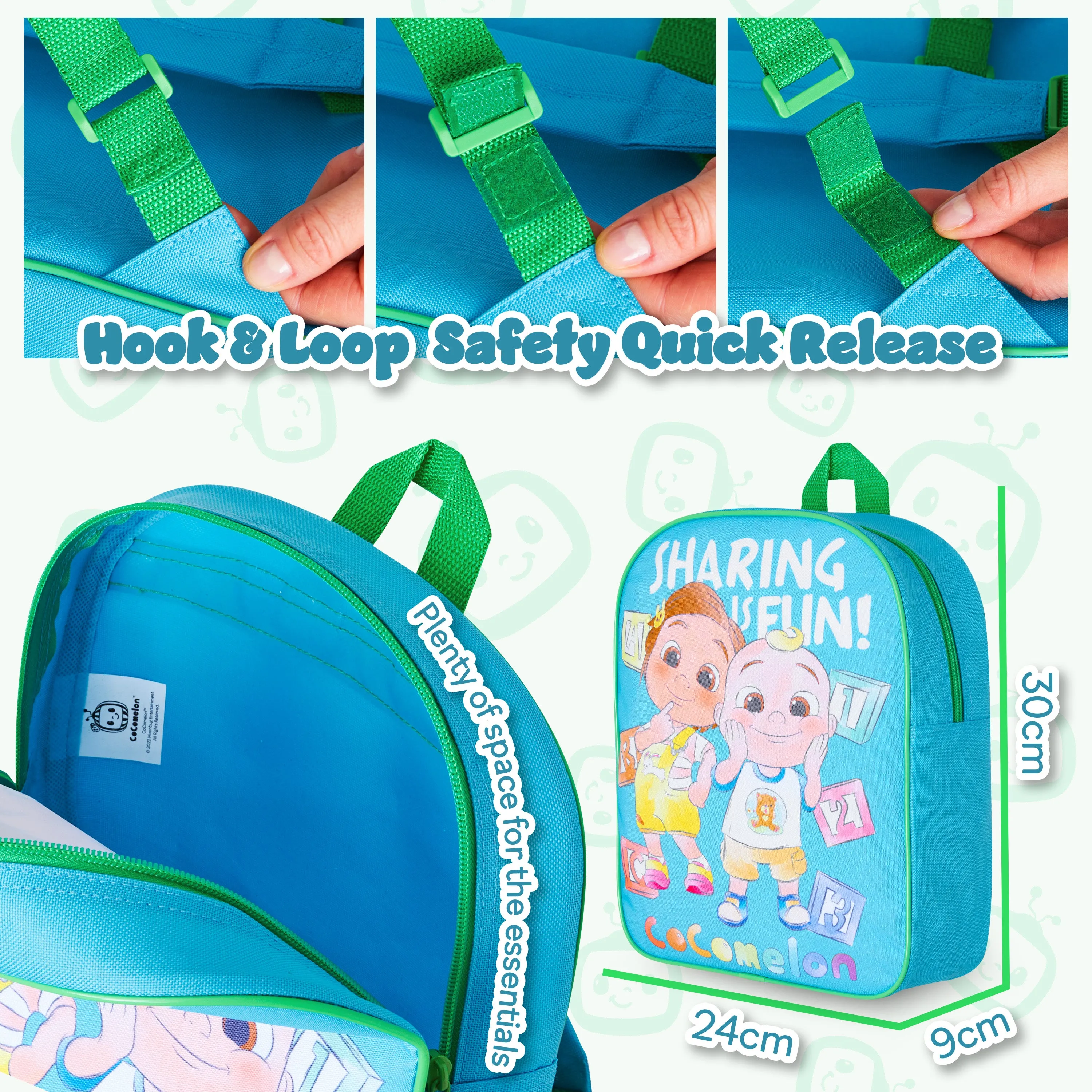 Cocomelon Backpack Children's Backpacks Nursery Bag