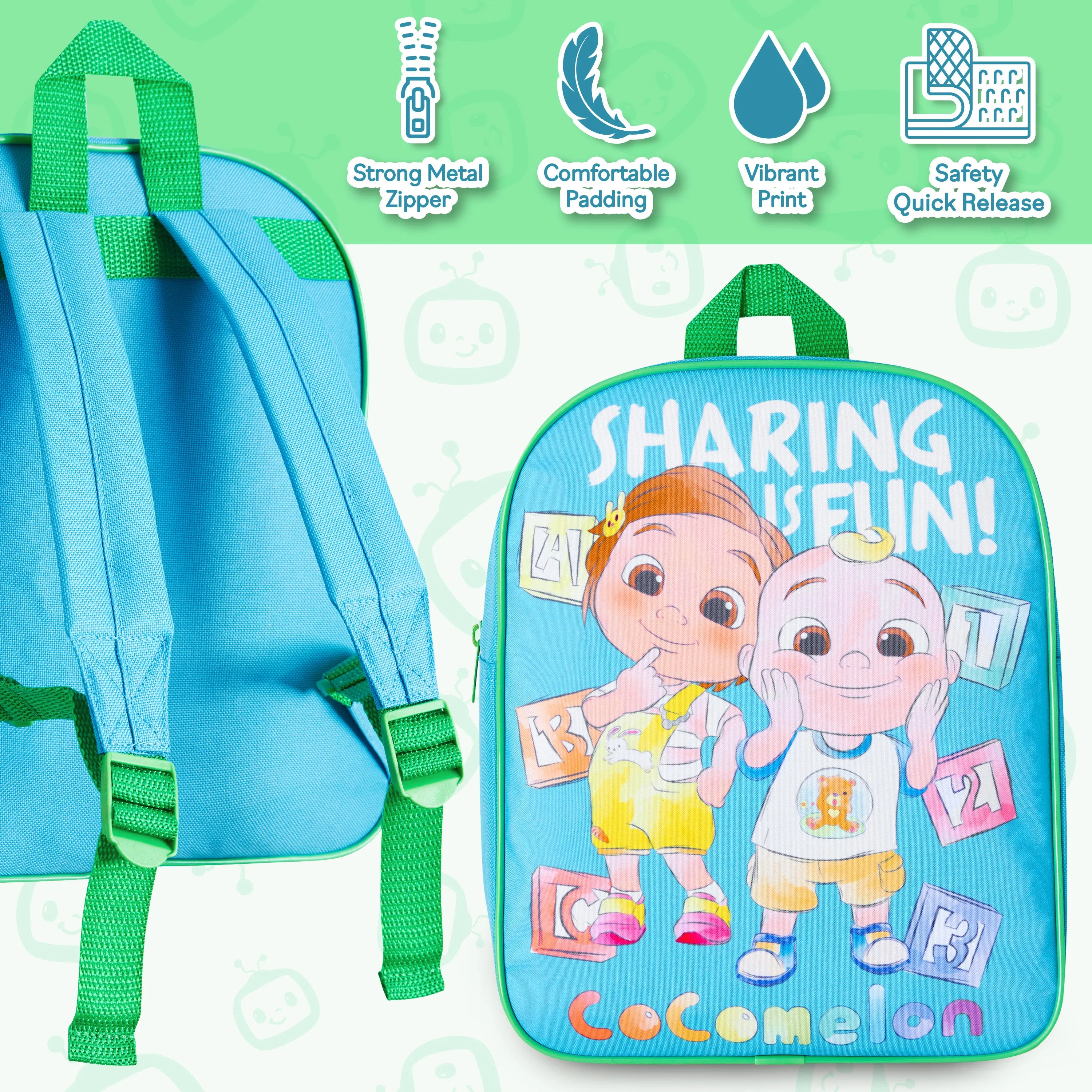 Cocomelon Backpack Children's Backpacks Nursery Bag