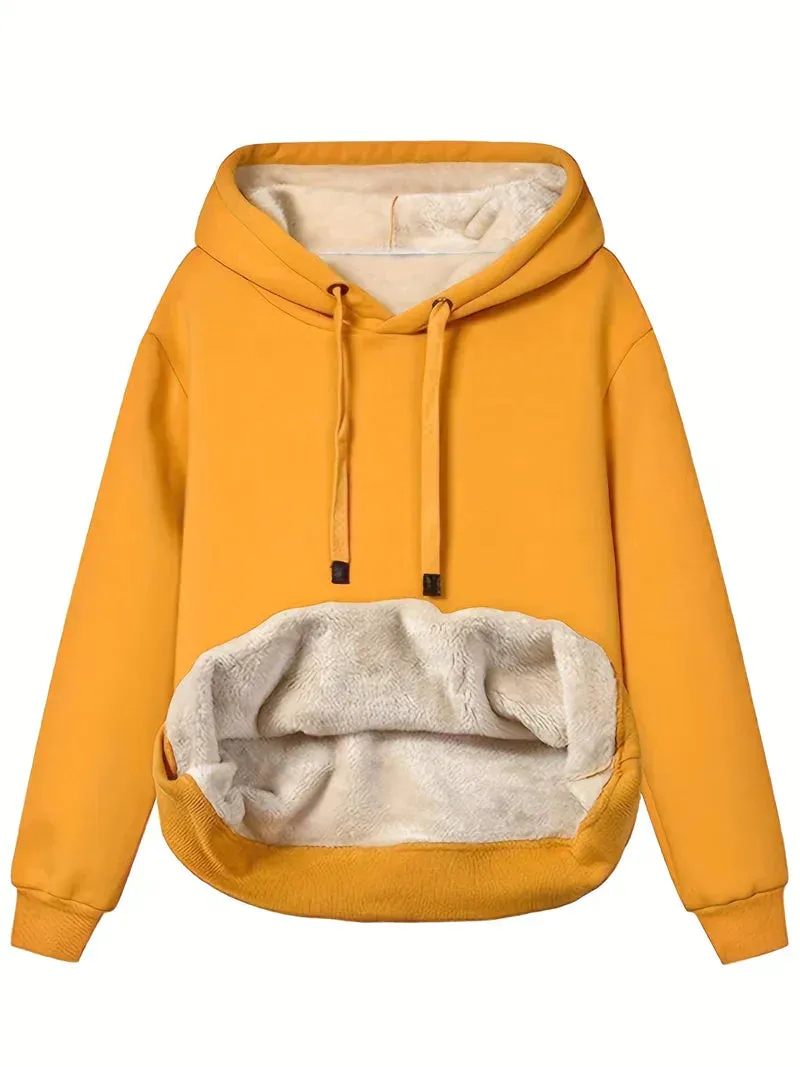 Fleece gevoerde kangoeroezak Hoodie