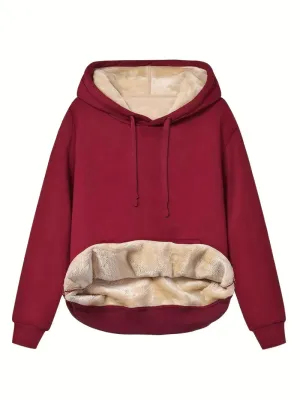 Fleece gevoerde kangoeroezak Hoodie