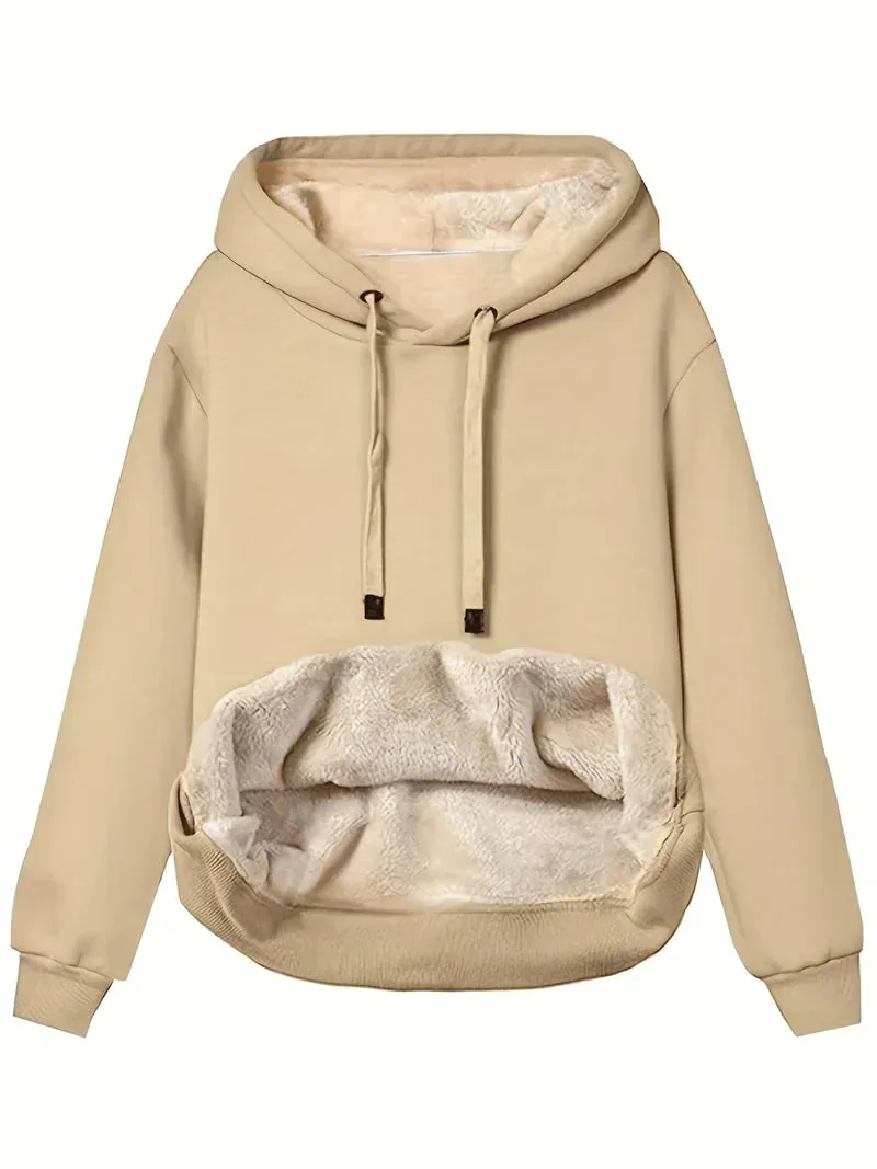 Fleece gevoerde kangoeroezak Hoodie