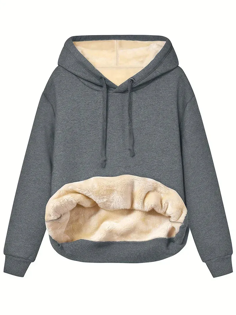 Fleece gevoerde kangoeroezak Hoodie