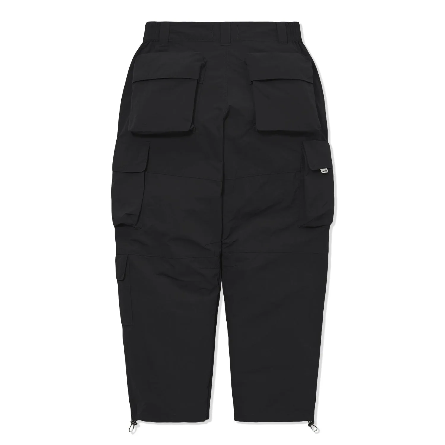 LAKH Men Functional Ten Pockets Cargo Pants Black