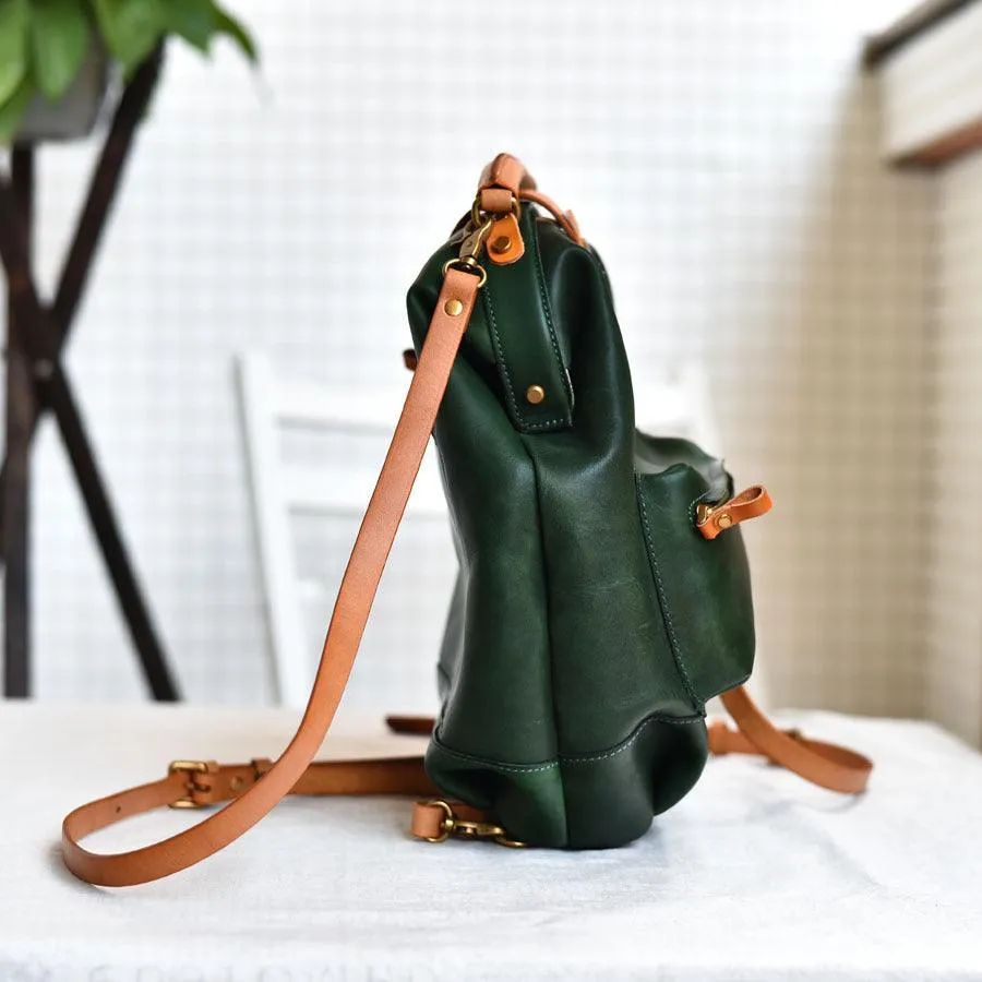 New Artistic Retro Youth Leather Backpack