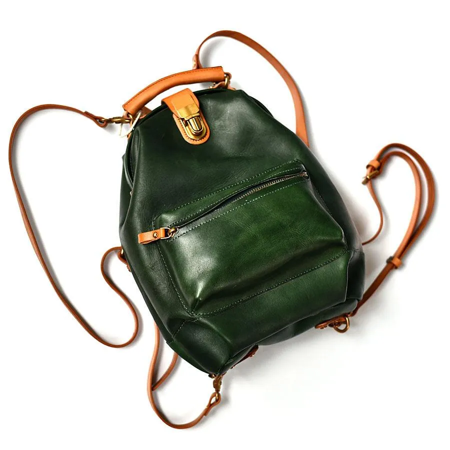New Artistic Retro Youth Leather Backpack