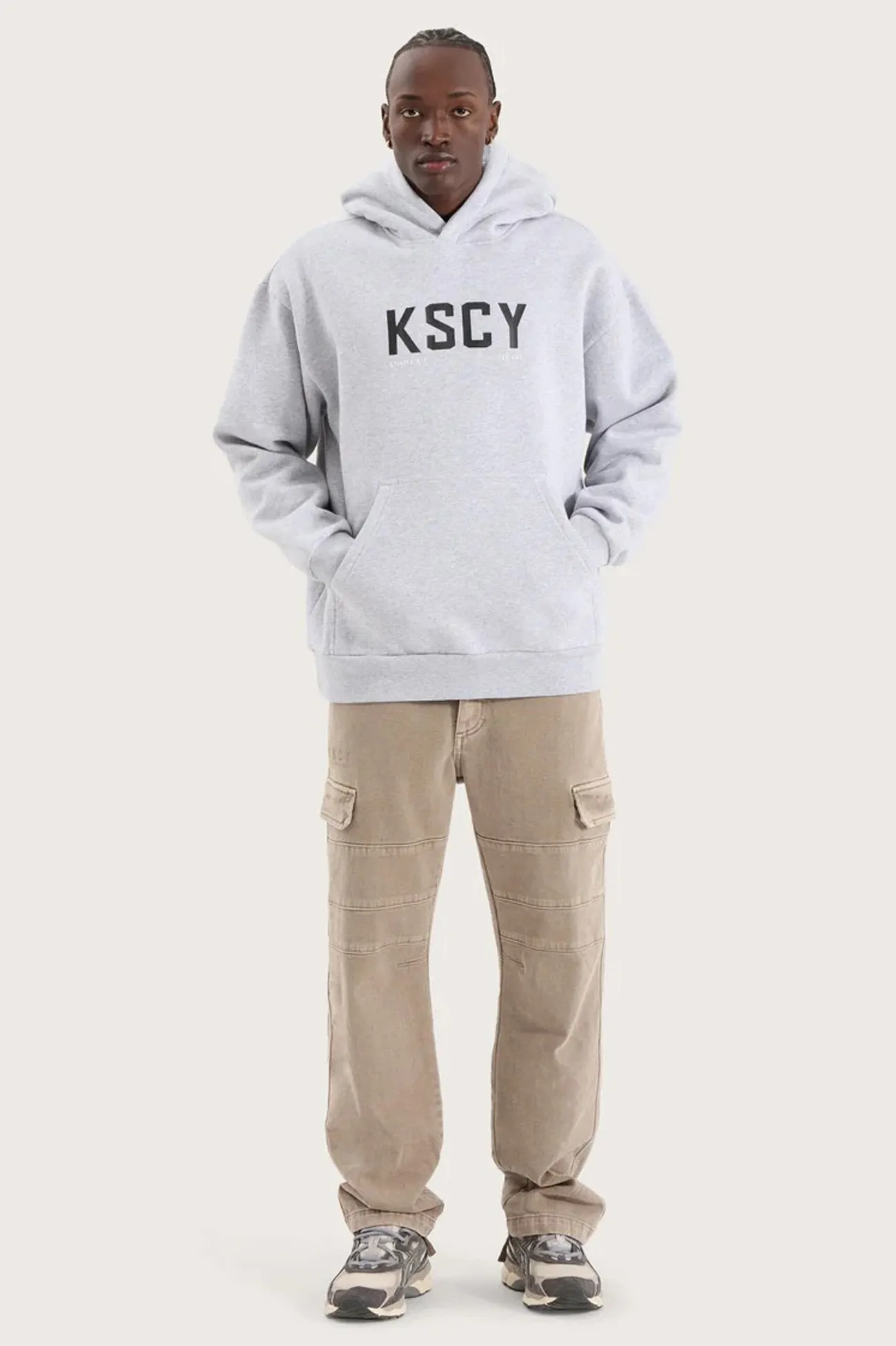 Paladin Relaxed Hoodie Grey Marle