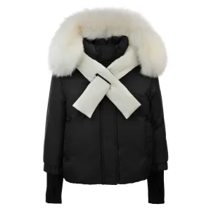 Pramie Black/Ivory Girls Shawl Jacket