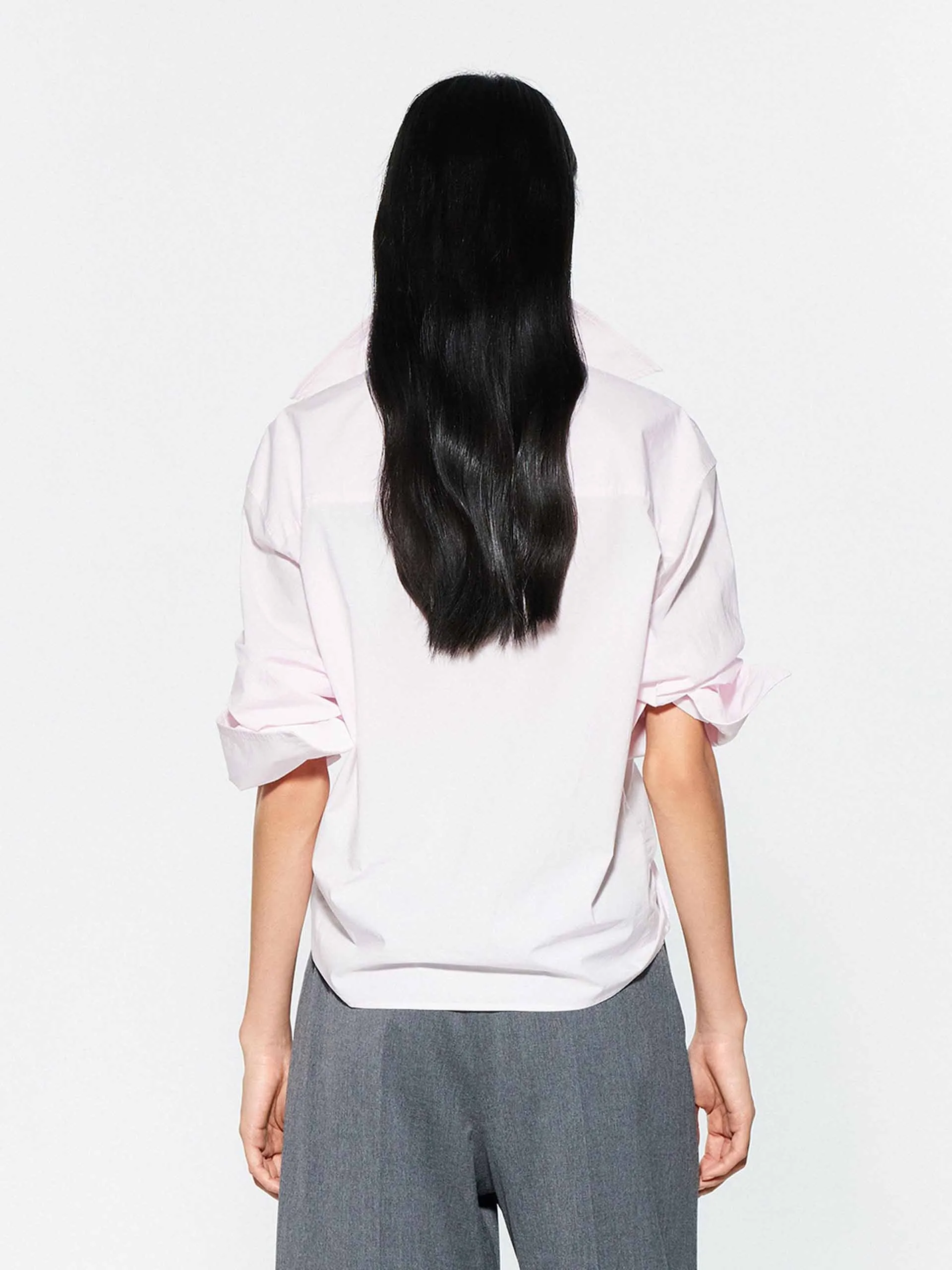 Pure Color Cotton Shirt