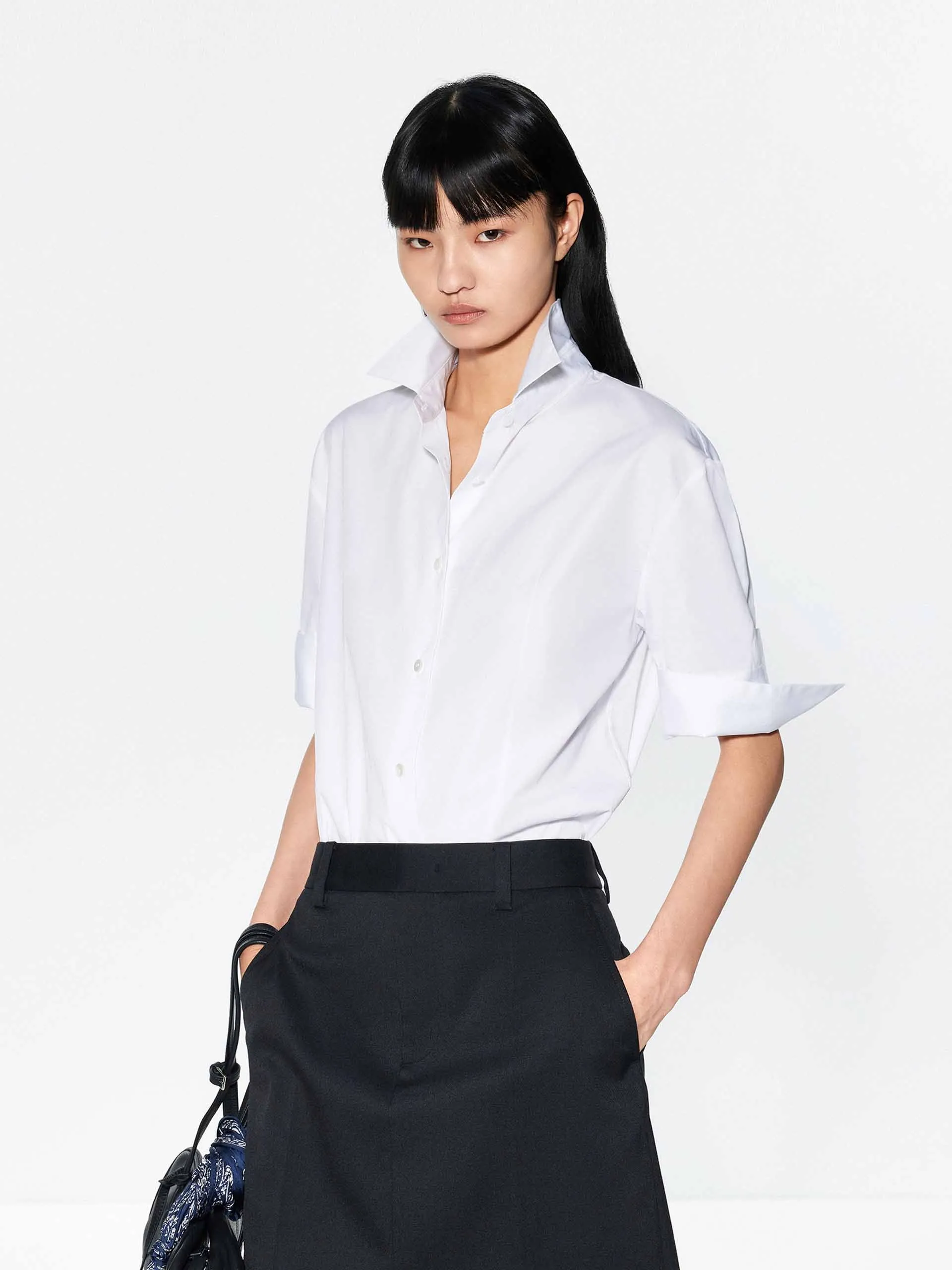 Pure Color Cotton Shirt