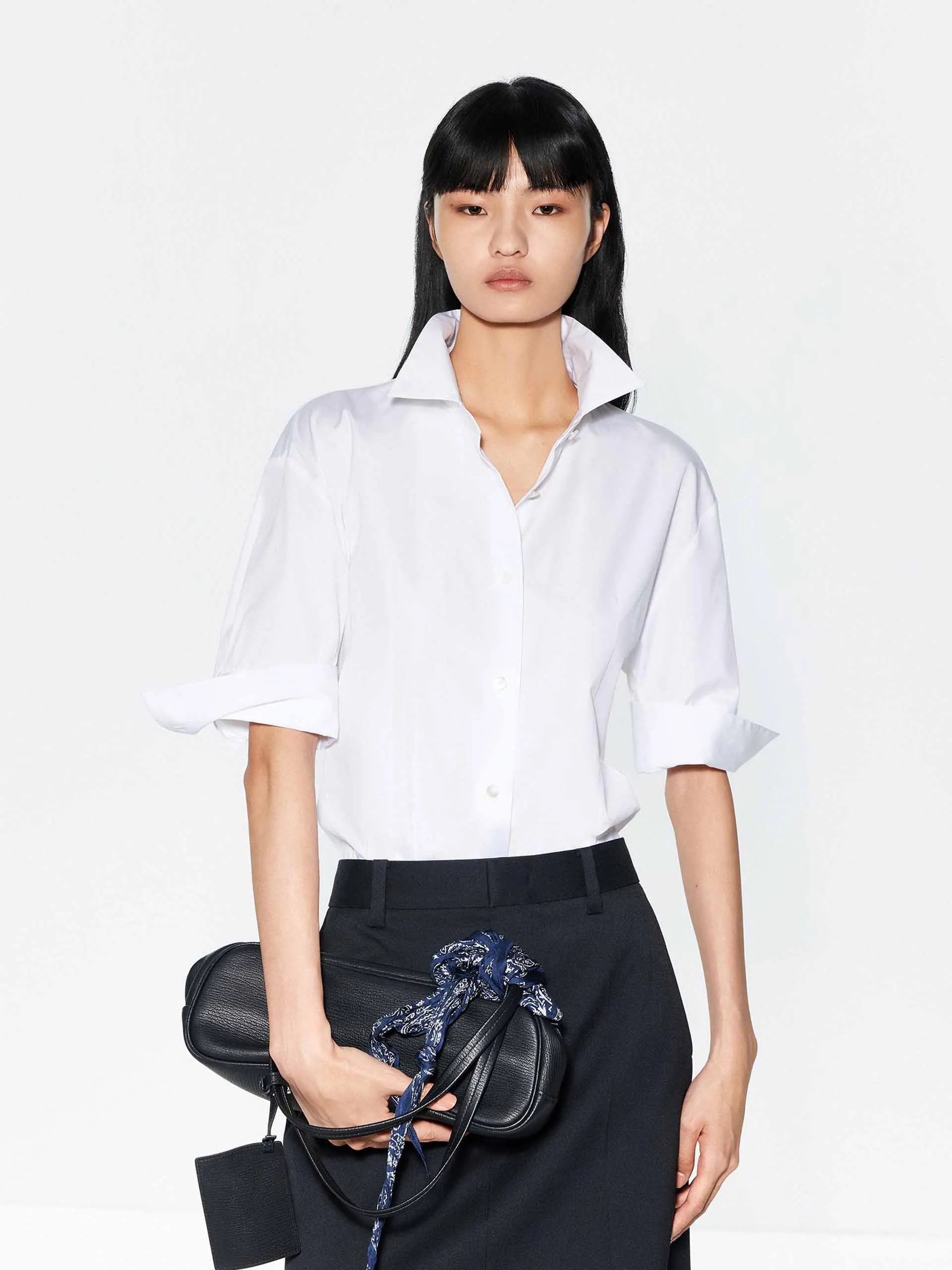 Pure Color Cotton Shirt