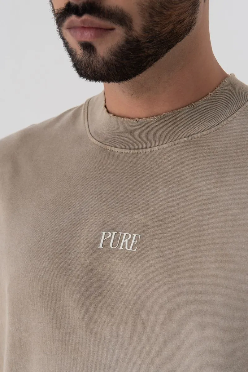 Pure Heraldic Brown Shield T-Shirt