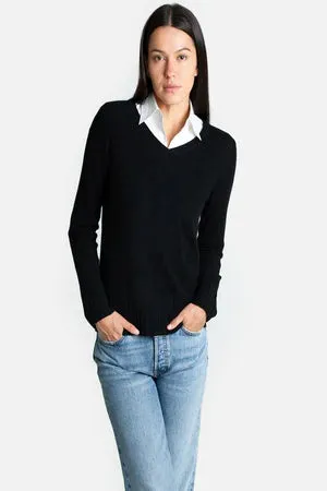 QUINN - KIM CASHMERE V NECK