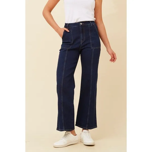 RACH WIDE LEG DENIM PANTS