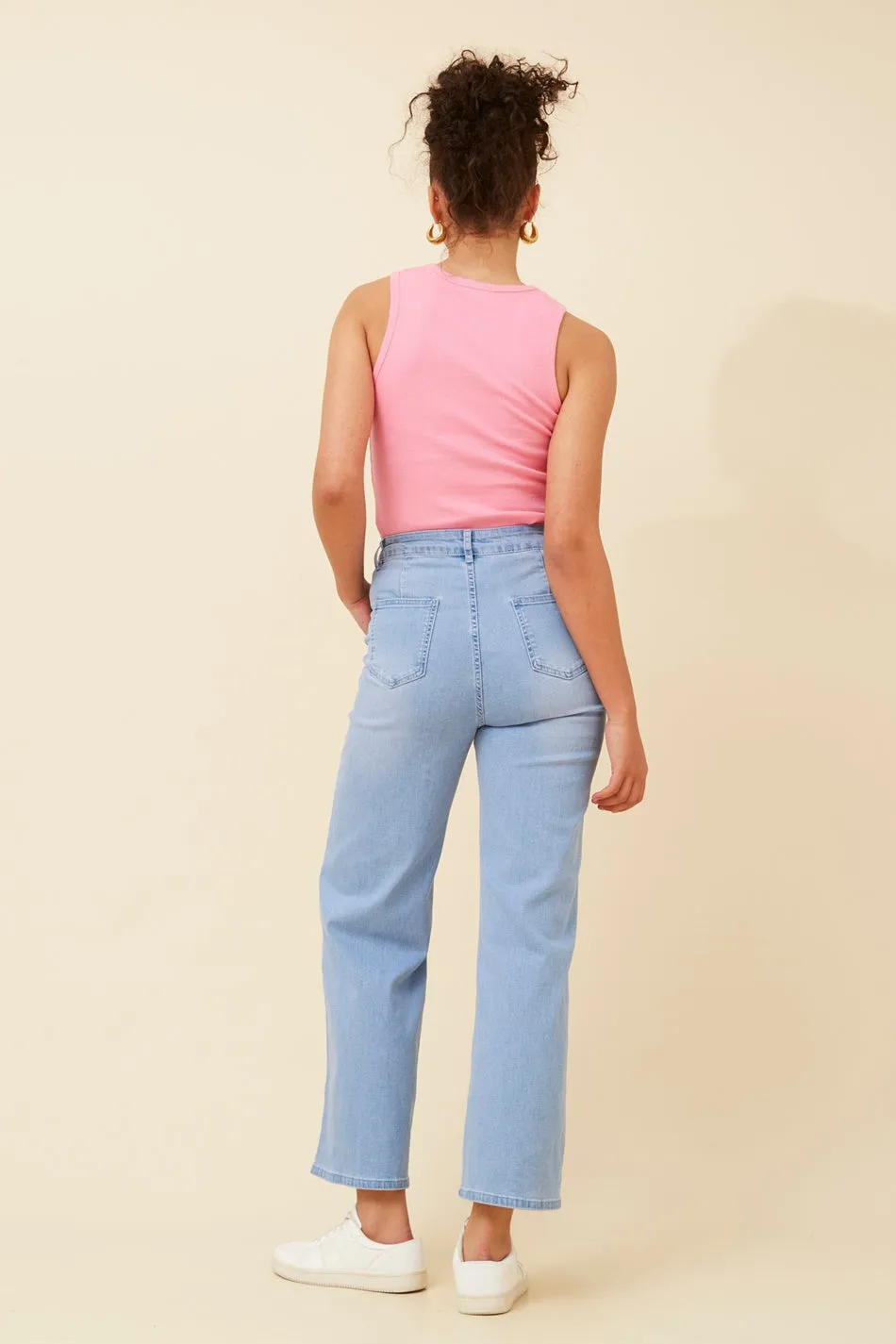 RACH WIDE LEG DENIM PANTS