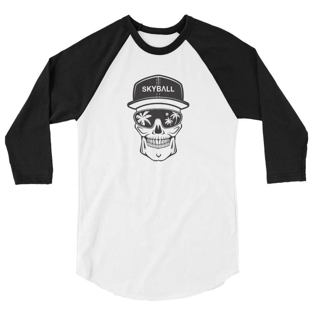 Skyball Skully 3/4 Sleeve Raglan Shirt