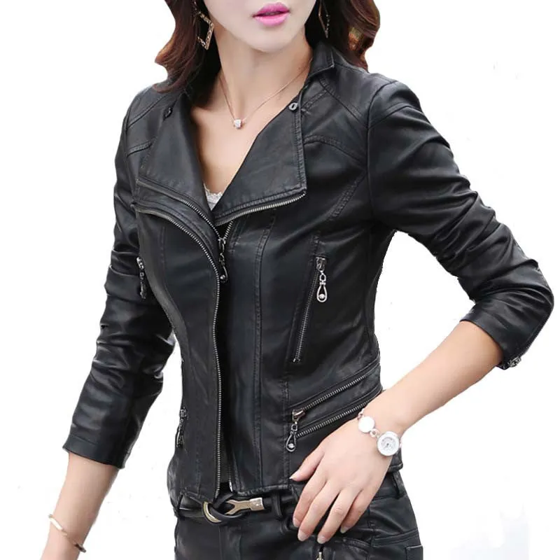 Spring Short Leather Jacket