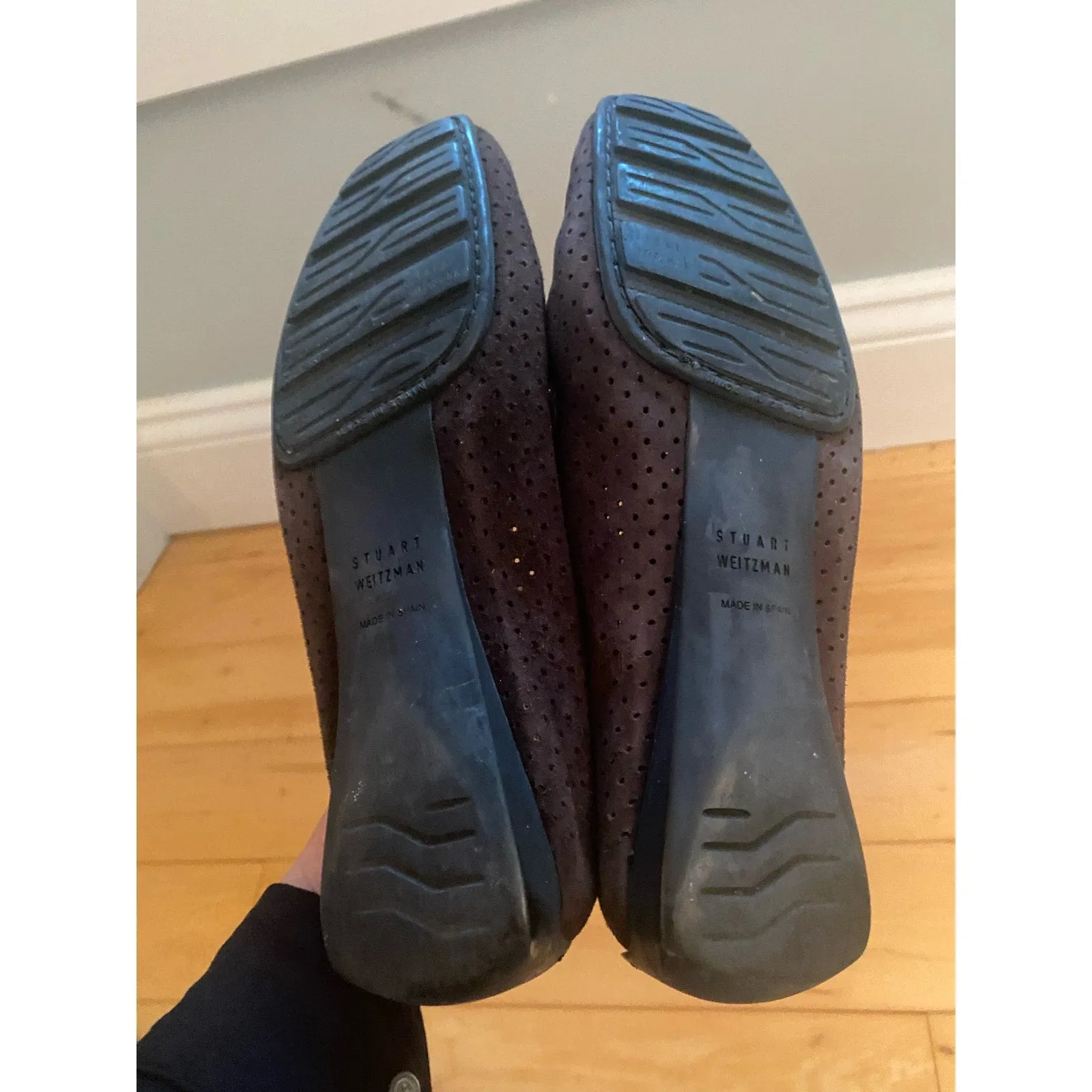 Stuart Weitzman Brown Suede Loafers Size 7