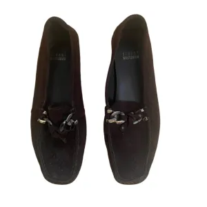 Stuart Weitzman Brown Suede Loafers Size 7