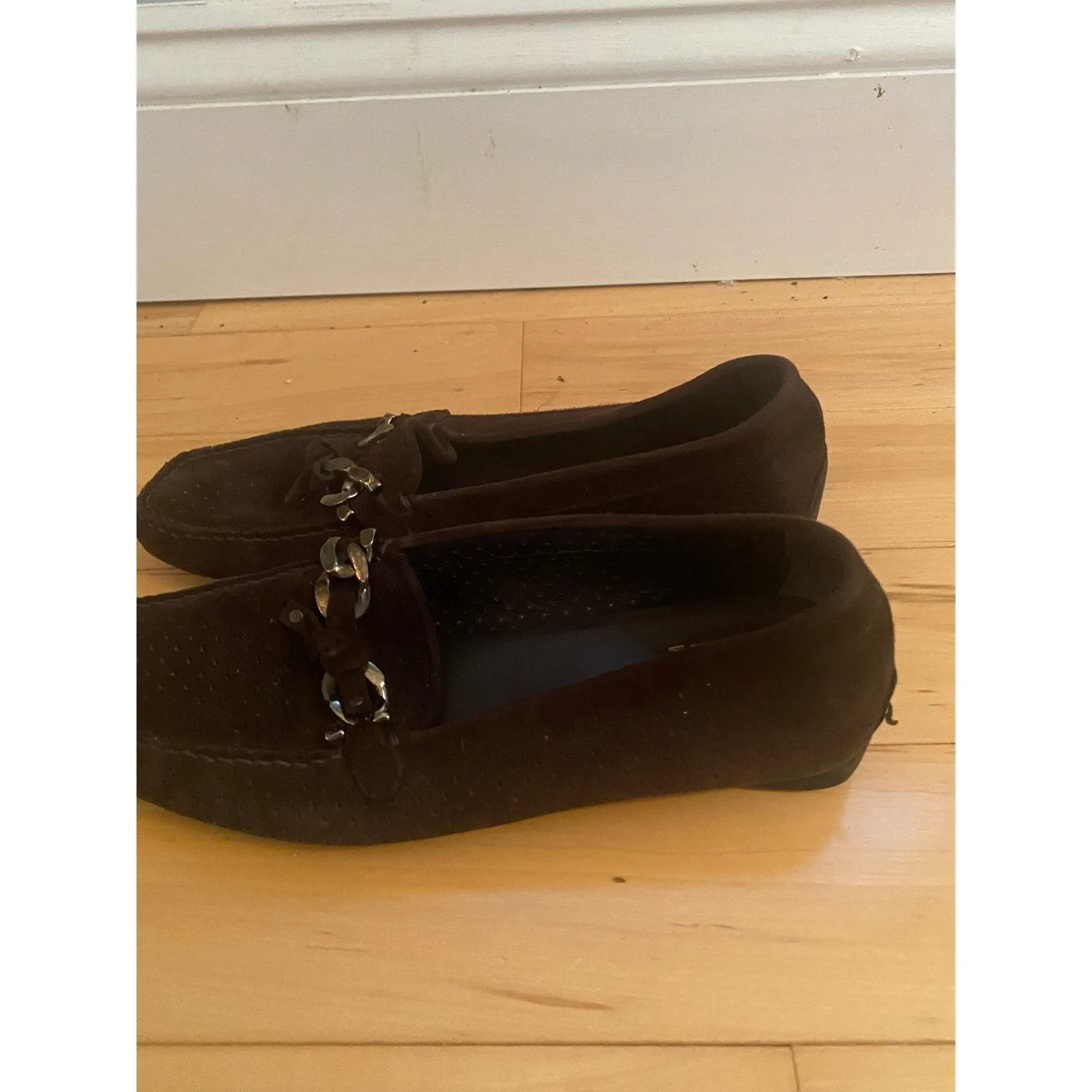 Stuart Weitzman Brown Suede Loafers Size 7