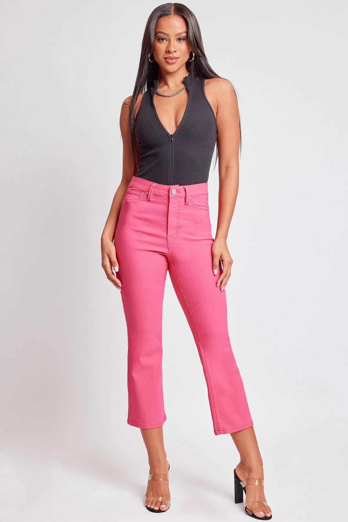 YMI FIERY CORAL Hyper-Stretch Cropped Mini Boot